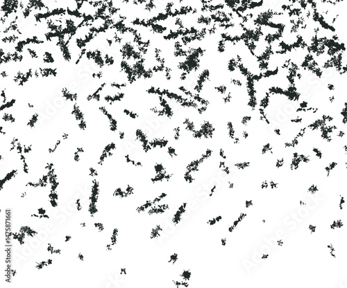 Texture with noisy spots and decreasing density towards the bottom of the canvas. Art is suitable for creating backgrounds, texture brushes in drawing and 3D surfaces.