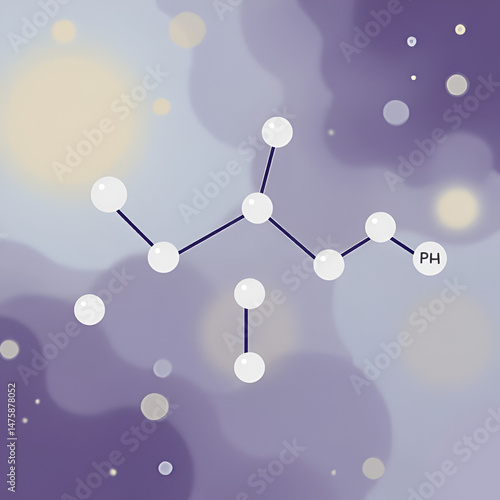 phenylalanine molecule illustration
