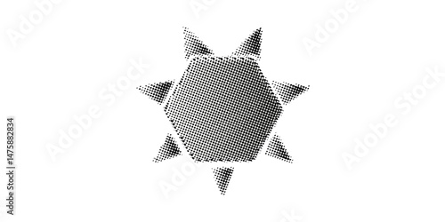 Grunge halftone black and white dots texture background. Spotted vector Abstract Texture