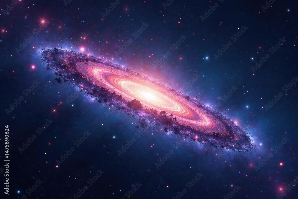 Distant galaxies shimmer in the inky blackness of space Perfect for astronomical, science fiction, or fantasy projects , cosmic landscape, background, universe Distant galaxies shimmer in the inky blackness of space Perfect for astronomical, science fiction, or fantasy projects , cosmic landscape, background, universe