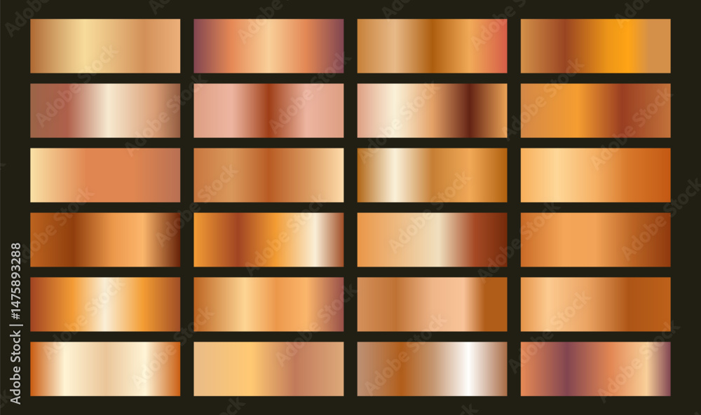 Naklejka premium Bronze Gradient Background – Warm Metallic Look