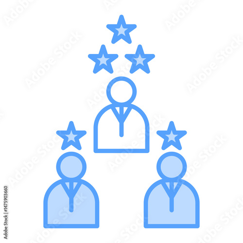 Team Performance icon blue