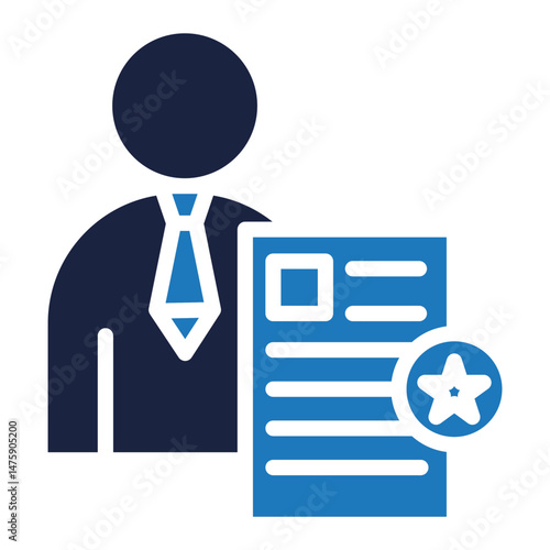 Recruitment icon blue