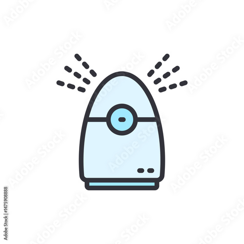 Elegant Automatic Air Freshener Dispenser Device With Sprays Illustration