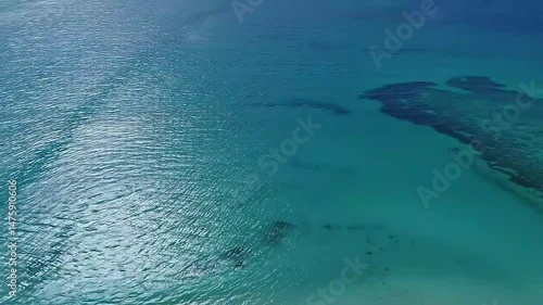 Aerial view of the ocean