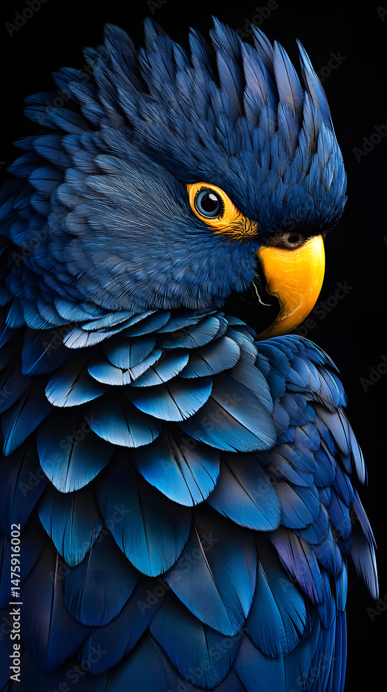 Fototapeta premium Blue and yellow macaw