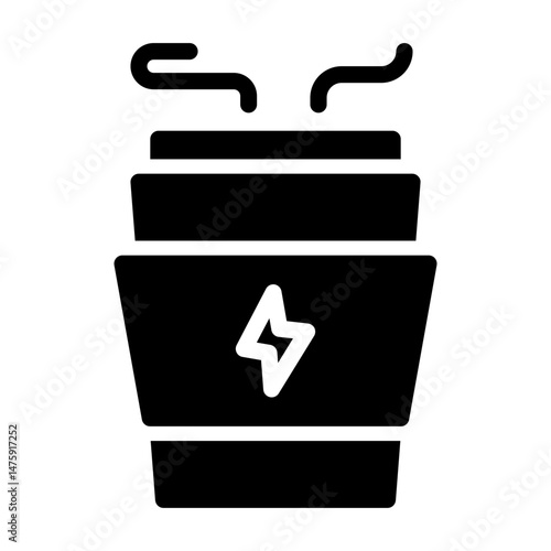 coffee booster Solid icon