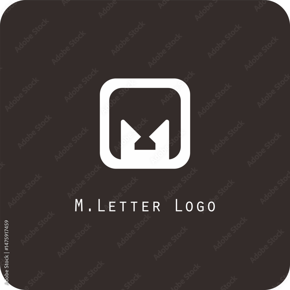 Vector logo design with the letter M symbol is simple, clear, bold, easy to remember, elegant, easy to apply on a large or small scale Vector logo design with the letter M symbol is simple, clear, bold, easy to remember, elegant, easy to apply on a large or small scale