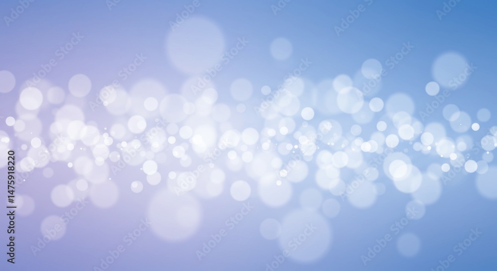 Soft light bokeh with blue background for elegant graphic design and decor