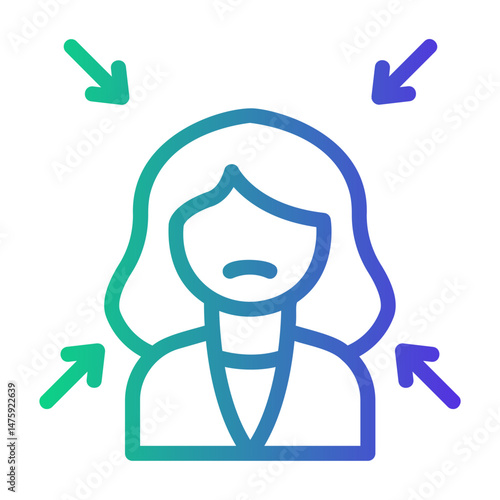 pressure Line Gradient Icon