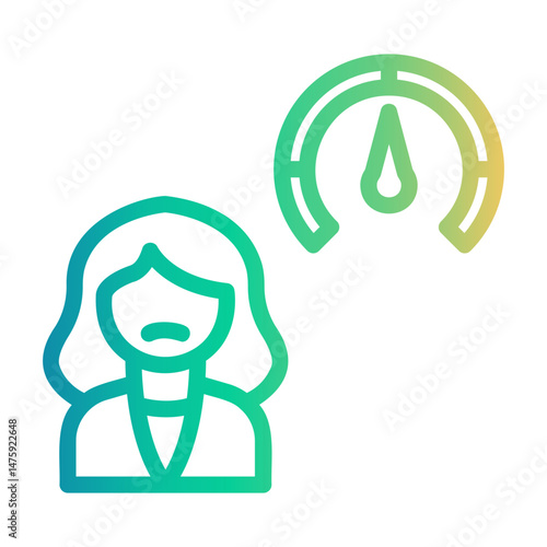 pressure Line Gradient Icon