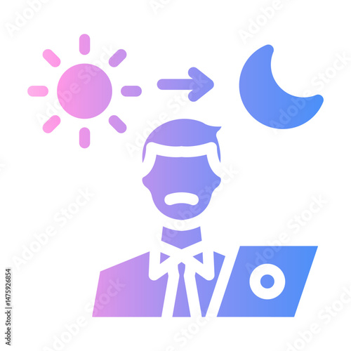 overtime Gradient icon