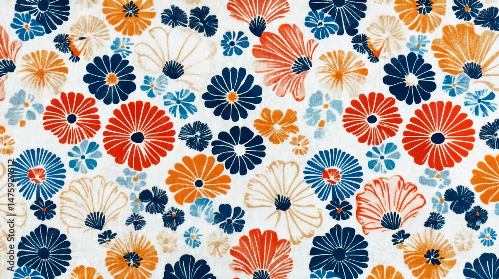 Vibrant Floral Fabric Pattern japanese patterns Vibrant Floral Fabric Pattern japanese patterns