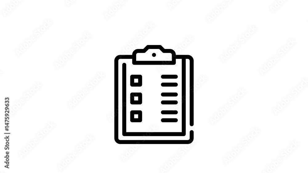 icon motion line graphic organize note icon motion line graphic organize note