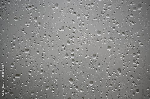 Wallpaper Mural Raindrops Adorning a Windowpane on a Cloudy Day Torontodigital.ca