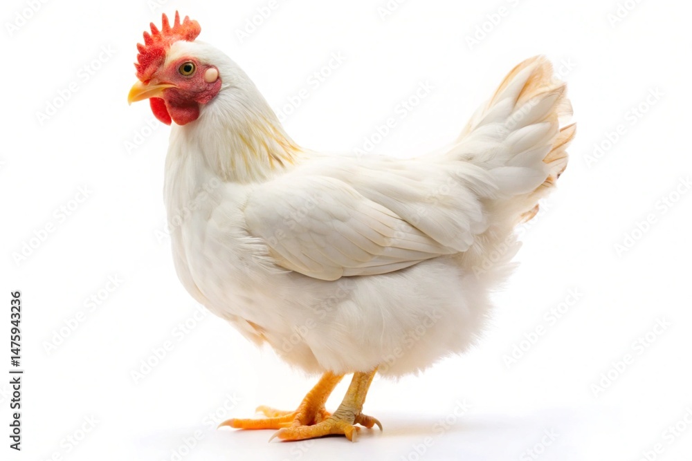 Fototapeta premium chicken isolated on white background
