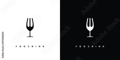Unique and fun food and drink logo design