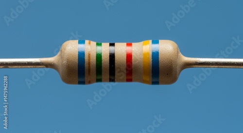 Wallpaper Mural Close-up of Axial Resistor with Color Bands Torontodigital.ca