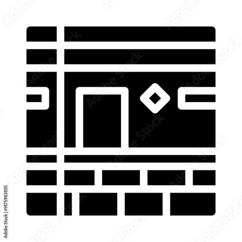 Kaaba glyph icon