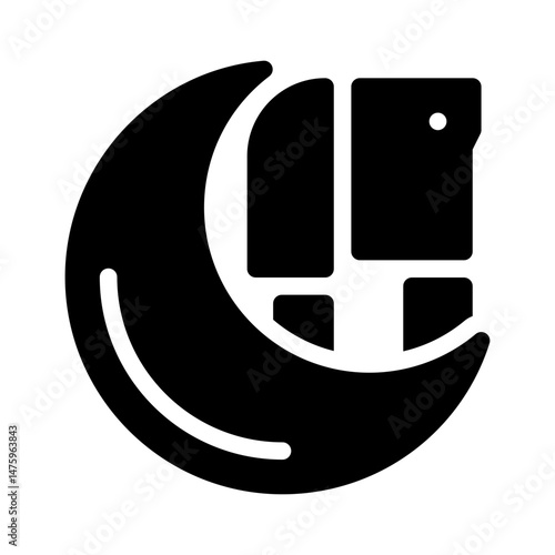 knife glyph icon