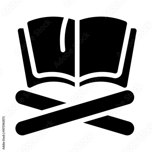Quran glyph icon