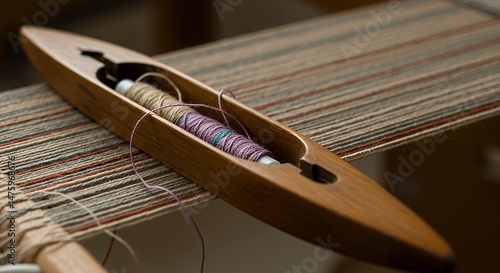 Wallpaper Mural Wooden Shuttle Weaving Loom: Artisan Craft and Textile Art Torontodigital.ca