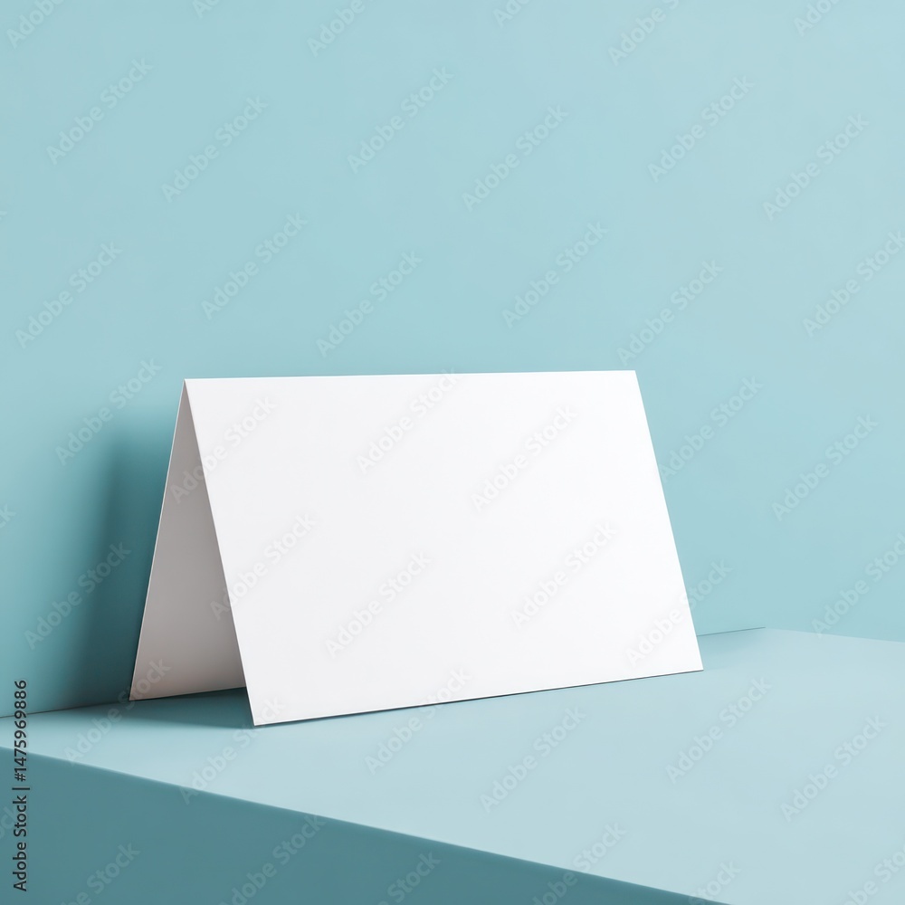 Naklejka premium Blank postcard mockup with space available for adding your event branding and design details.