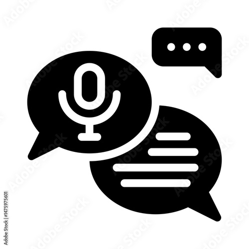 voice message glyph icon