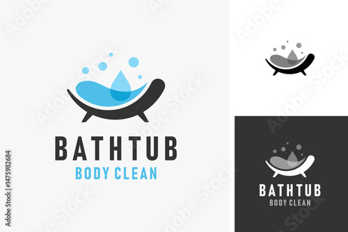 Bathtub logo symbol icon design