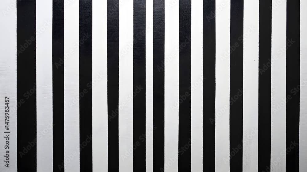 Vertical black and white striped wall texture. Vertical black and white striped wall texture.