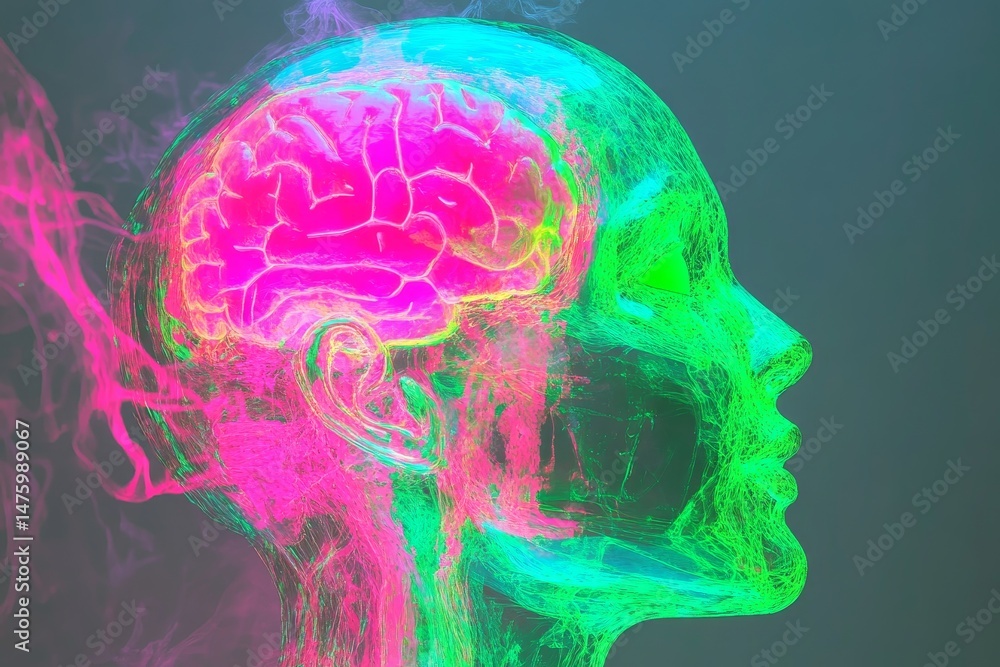 Obraz premium x ray of human brain