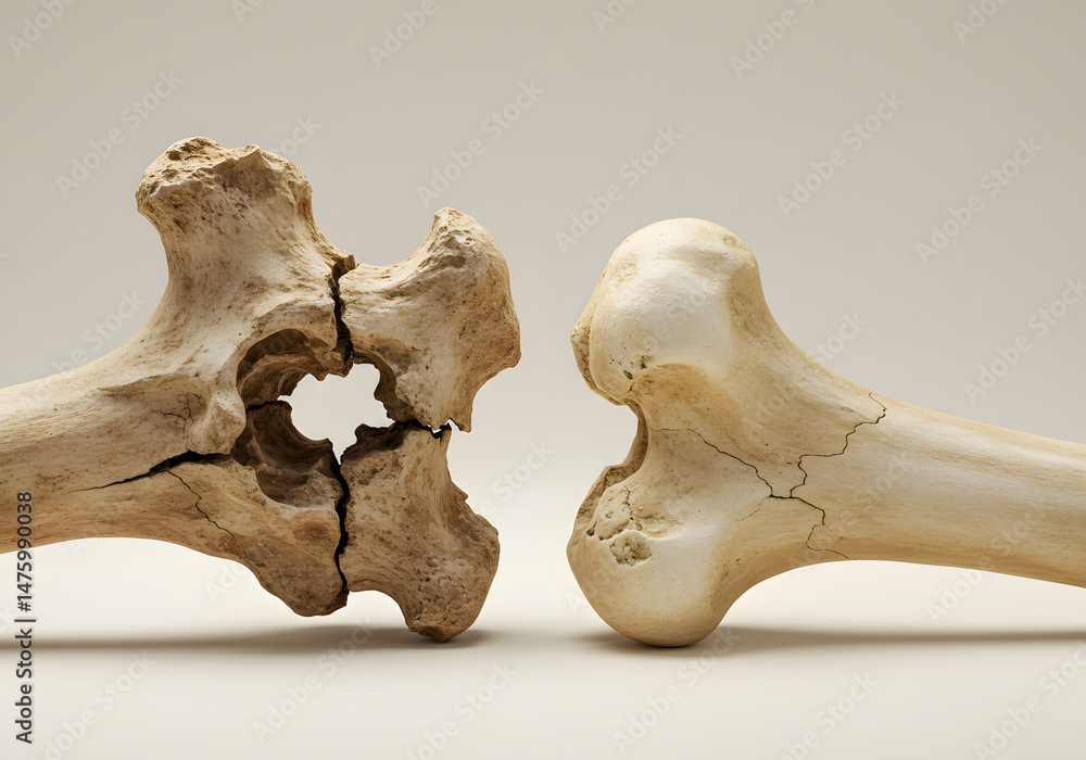 Fototapeta premium Broken bones medical illustration