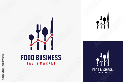 Food business logo symbol icon design