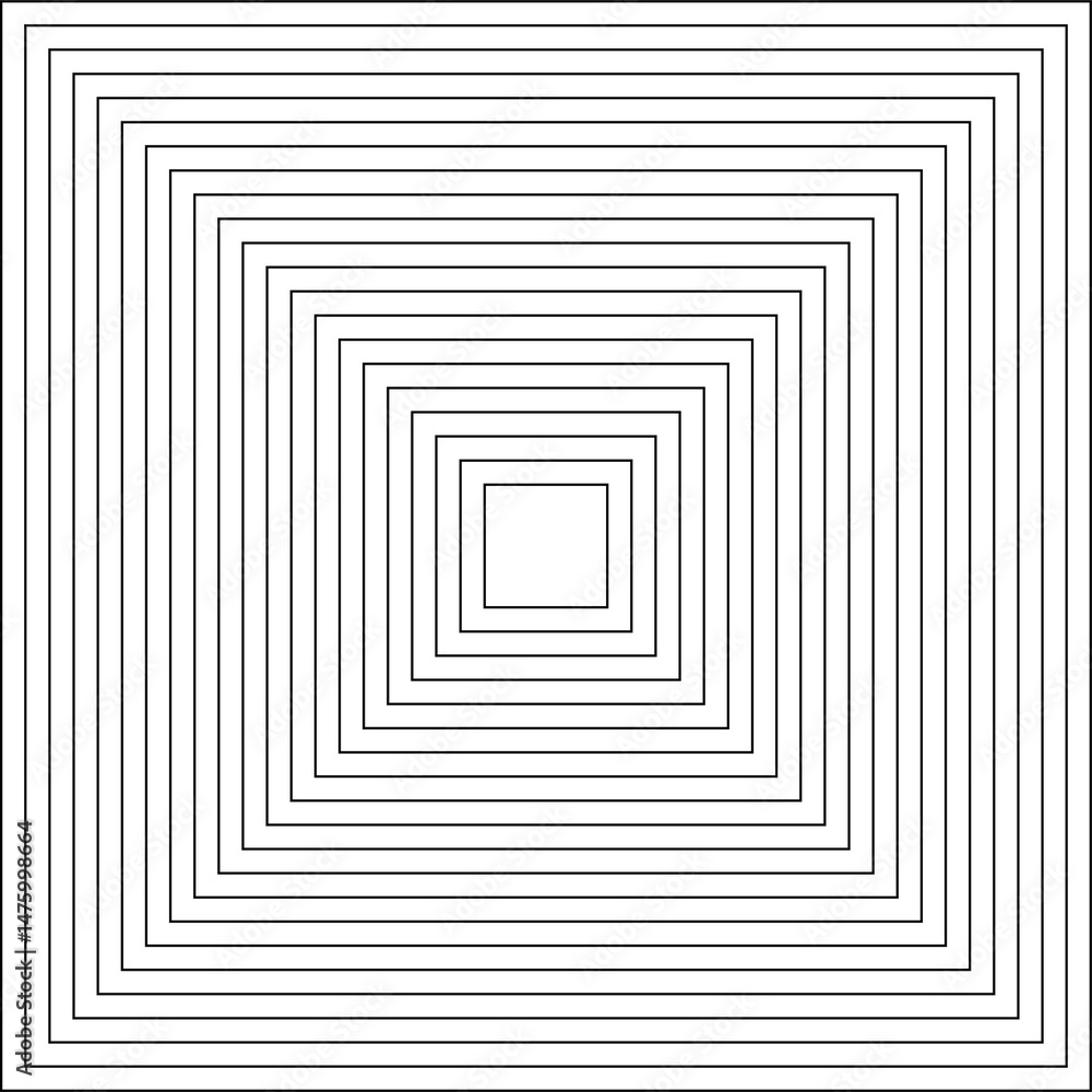 Square line icons set. Geometric design Square line icons set. Geometric design