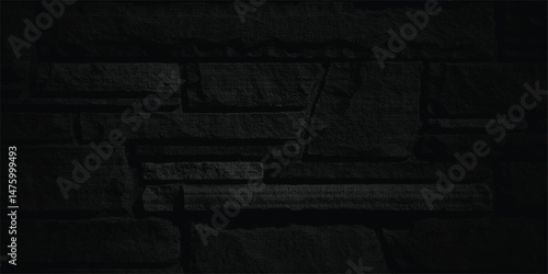  Black stone texture abstract background image