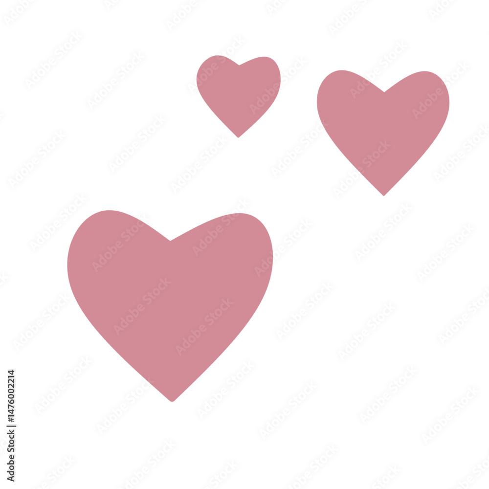 Pink love vector illustration, perfect for romance decoration Pink love vector illustration, perfect for romance decoration