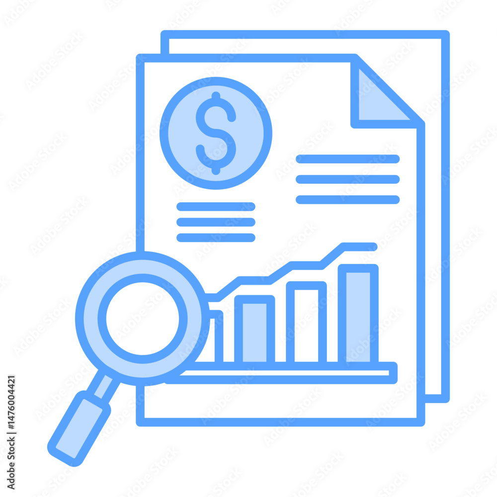 analysis icon blue analysis icon blue