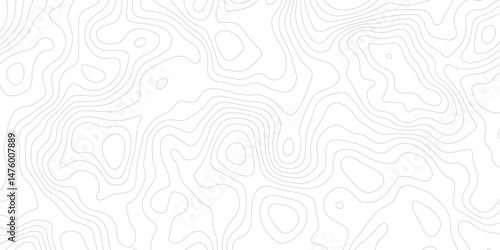 Abstract topography contour map line and modern wavy map line design, Paper texture imitation of a geographical map shades white background. Vector illustration. 