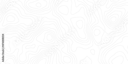 Abstract topography contour map line and modern wavy map line design, Paper texture imitation of a geographical map shades white background. Vector illustration. 