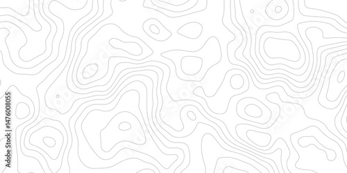 Abstract topography contour map line and modern wavy map line design, Paper texture imitation of a geographical map shades white background. Vector illustration. 