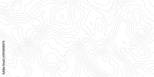 Abstract topography contour map line and modern wavy map line design, Paper texture imitation of a geographical map shades white background. Vector illustration. 