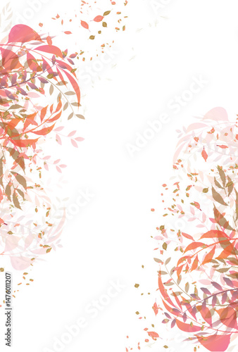紅葉　シダ　秋　背景	