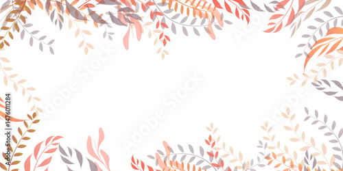 紅葉　シダ　秋　背景	