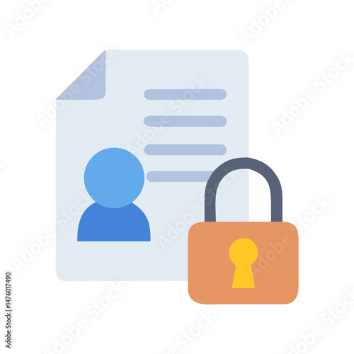 Secured personal data file with locked privacy concept