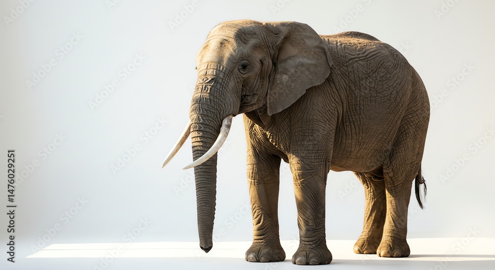Obraz premium Elephant Standing in Studio