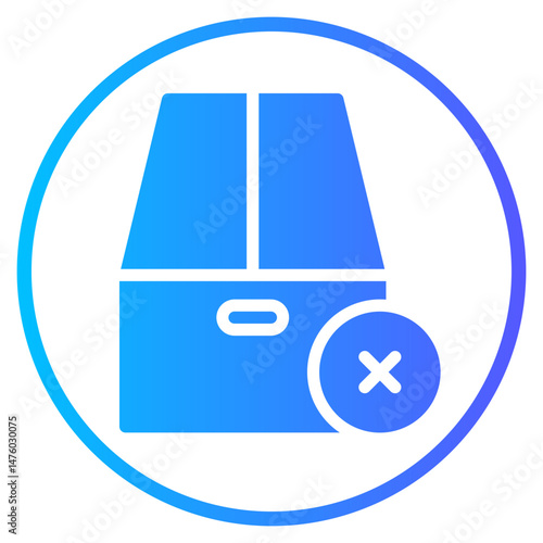 delete product gradient icon