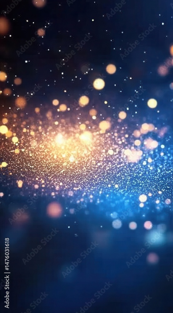 Fototapeta premium Sparkling Glitter Background Shimmering Lights Festive Texture