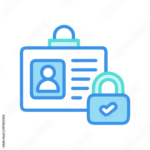 Secure Identity Verification: Protected ID Card with Security Lock