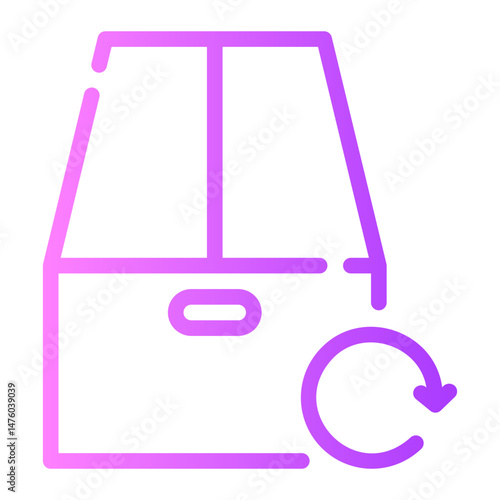return gradient icon