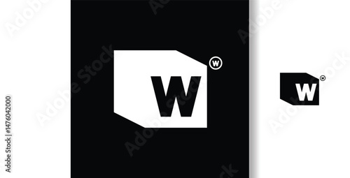 Letter W With Box Logo